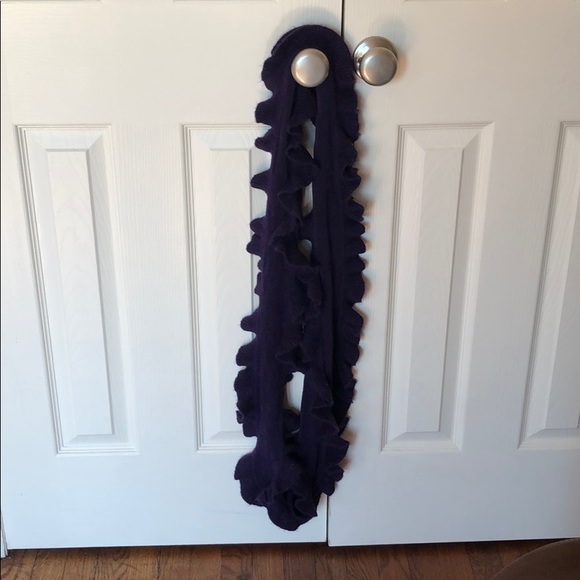 Purple Ruffle Infinity Scarf - Picture 2 of 4